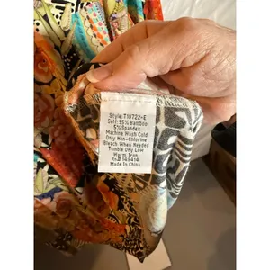 Johnny Was Los Angeles Blouse Top Women's Medium Multicolor Boho Long Sleeves thumbnail 6