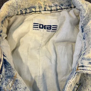 Vintage 80’s acid wash denim jacket thumbnail 2
