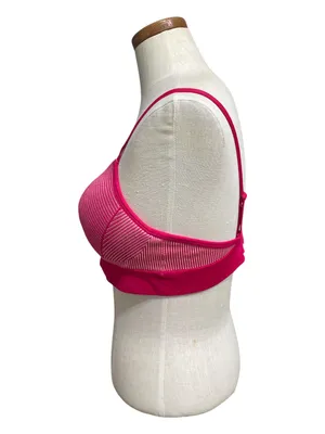 •Women's Pink Ribbed Seamless Bralette thumbnail 3