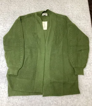 Universal Thread Green Cotton Shaker Stitch Open Front Cardigan Sweater Small..‎ thumbnail 1