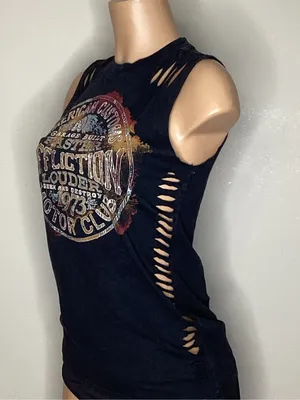 New. Affliction black tee. Small. Retails $58 thumbnail 6