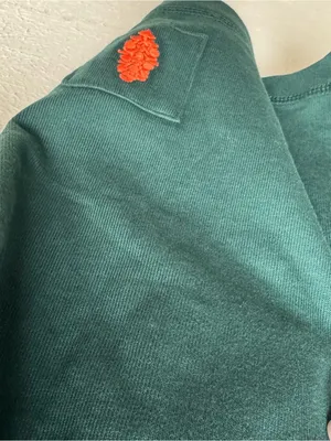 FP Free People NWT Oversized Small Post Up Layer Top In Green Rugby Style thumbnail 7