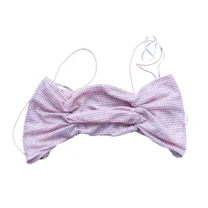 For Love & Lemons Diamond Rhinestone Crop Top Small Pink Y2K Club Glam Bratz thumbnail 4