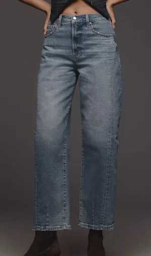Anthropologie Pistola Eli High-Rise Taper Barrel Crop Jeans thumbnail 1