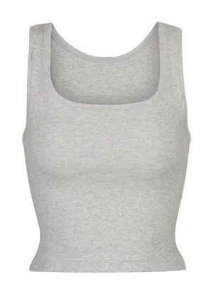Skims (C4) Cotton Rib Tank Heather grey 4X thumbnail 1