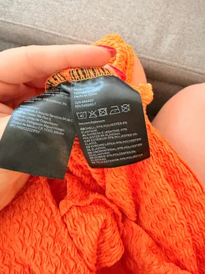 H&M Orange Halter Bodysuit thumbnail 2