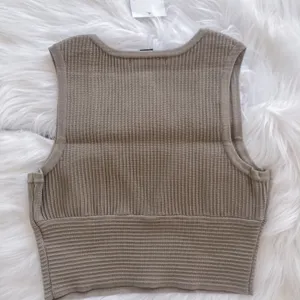 Forever 21 Light Brown V-neck Crop Top thumbnail 4