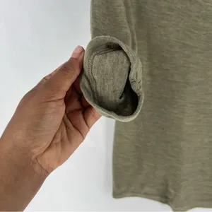 Holistia Olive Green‎ Cowl Neck 3/4 Sleeve Lightweight Soft Modal Tencel Top S thumbnail 4