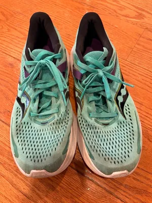 Saucony Ride Running Shoes Aqua Teal Sneakers Size 8.5 Athletic Trainer thumbnail 2