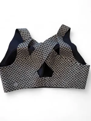 lululemon athletica Black & White Patterned Padded Sport Bra thumbnail 2