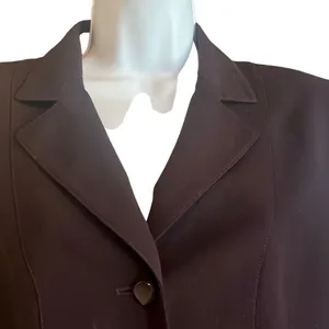 Nipon Boutique Vintage 10 Purple‎ 3 Button Embroidered Classic Blazer Workwear thumbnail 3