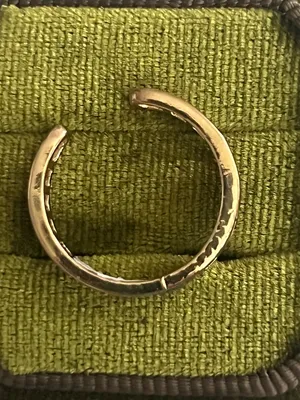 Classic/Elegant Design Golden Band w/ Gemstone Adjustable Ring Size 6-9 NWT thumbnail 3