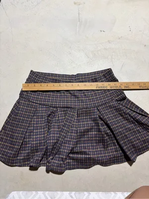 American Eagle Plaid Pleated Mini skort medium thumbnail 5