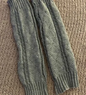 Target Gray Cable Knit Leg Warmers thumbnail 1