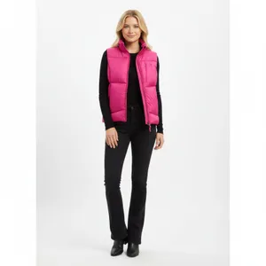 Ralph Lauren Hot Pink Down Filled Puffer Quilted Sleeveless Zip & Up Down Vest S thumbnail 6
