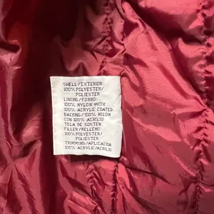 Vintage 90s Basic‎ Editions Winter Coat Puffer Quilted Lined Button Up Red Large thumbnail 6