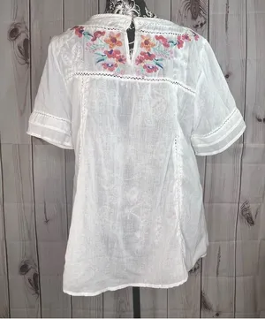 Floral Embroidered Blouse by Umgee thumbnail 3