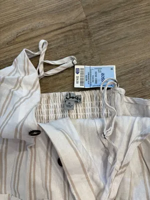 Linen Like Dress Tan Size XL thumbnail 2