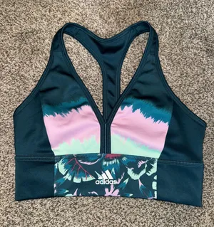 Adidas x FARM Rio Primegreen Aeroready Graphic Sports Bra thumbnail 1