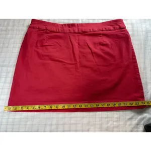 Croft & Barrow Effortless Stretch Skort Women’s 18 Regular Red Pull On Pockets thumbnail 3