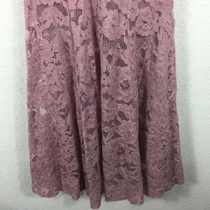 NWT Lulus Swept Up Maeve Pink Lace Off-the-Shoulder Mermaid Maxi Dress Medium thumbnail 11