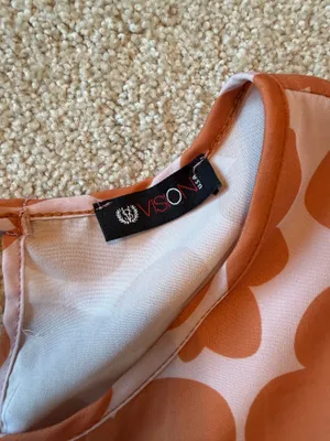 Floral mini dress Orange Size M thumbnail 2