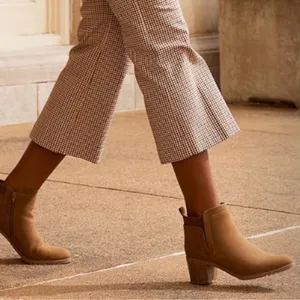 NEW LifeStride‎ Maggie Ankle Bootie Brown block heel boots size 10 thumbnail 7