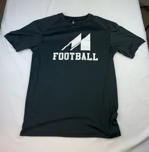 Football Tshirt Black Size M thumbnail 1