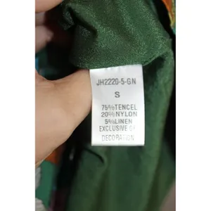 THML Elowen Dress Women Small Green Floral NEW Ruffle Collar Mini JH2220-5-GN thumbnail 4