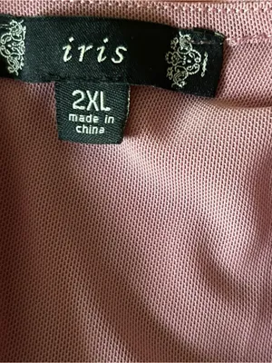 iris Rose Pink Floral Appliqué Scoop Neck Bodysuit thumbnail 10