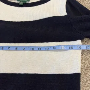 Lauren Ralph Lauren Striped‎ Boat Neck Long Sleeve Top Women SM Nautical Coastal thumbnail 8