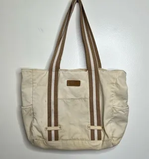 Free w/ any purchase Aeropostale Canvas Tote Bag Snap Closure thumbnail 1