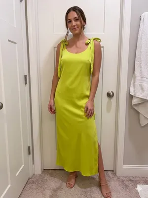 Boutique Lime Green FORE Dress thumbnail 1