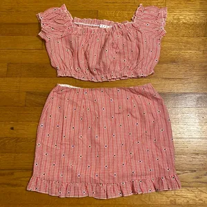 HYFVE Red Gingham Two Piece Set thumbnail 1