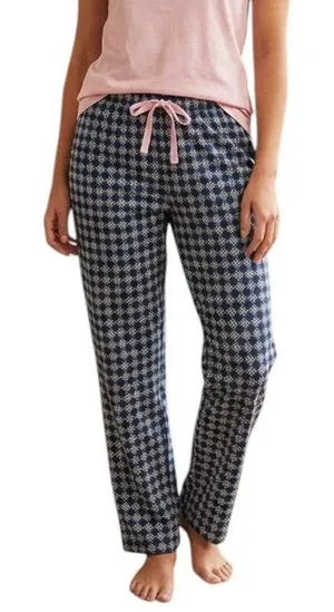 Vera Bradley Blue Kaleidoscope Medallions Print Tie Waist Pants, XL thumbnail 1