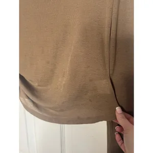 Commense Brown Boatneck Long Sleeve Blouse‎ Slinky Size L thumbnail 6