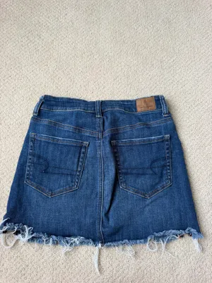 American Eagle Denim Skirt with zipper detail thumbnail 4
