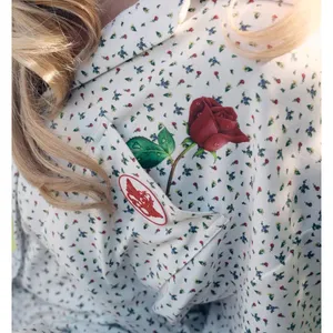 Boys Lie Women's Dainty Daisy's Button‎ Down PJ Top White Floral Angel Sz S NWT thumbnail 2