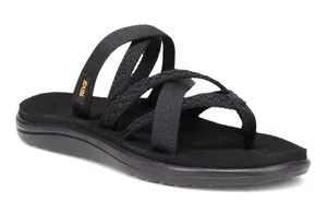 Teva Women's Teva Tirra Traveler flip-flop sandal Size 6 Black Strappy‎ thumbnail 1