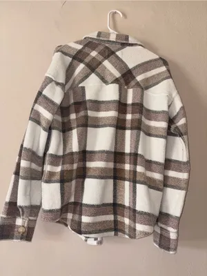 Thread & Supply plaid shacket top M thumbnail 3