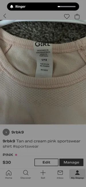 Light Pink Athleta Top kids  thumbnail 2