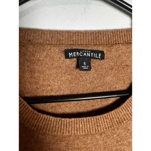 J.Crew Mercantile Teddie Sweater Heather Camel Cotton Wool Blend F5199 Womens S‎ thumbnail 3