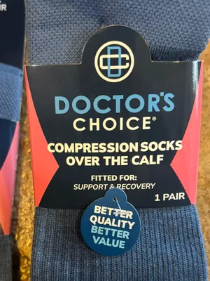 NWT *Bundle of 2 pairs* Doctor's Choice Women's Compression Socks sz 10-13 thumbnail 5