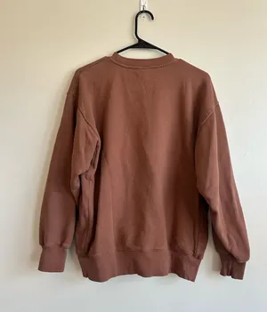 Aritzia TNA Cozy Fleece Boyfriend Crewneck Sweatshirt Size S thumbnail 2