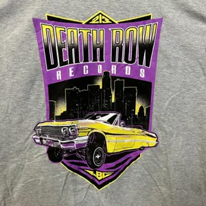 Death Row Records 213 LBC Skyline Low Rider Hip Hop Tee XL thumbnail 2