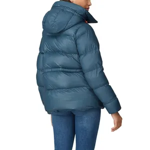 Hunter Original A Line Puffer Jacket Blue Womens Size Medium thumbnail 7