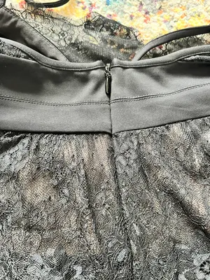 BCBGMAXAZRIA Black Lace Mini Dress thumbnail 3