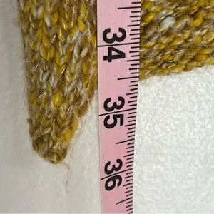 Women's Aerie Opens Front Waterfall Cardigan Size Medium Yellow, Tan‎ & White thumbnail 8