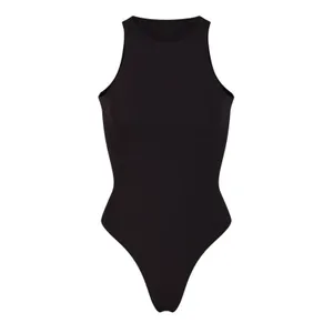 Skims Fits Everybody High Neck Bodysuit Onyx Size Small NWT thumbnail 3