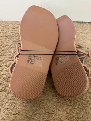 Torrid Tie Ankle Strappy Flatform Sandals in Camel NWT Size 8WW thumbnail 6